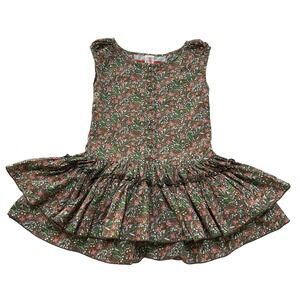 Matilda Jane Girls Dress Sz 6 Floral Ruffle Tiered Dainty Whimsy Cottagecore